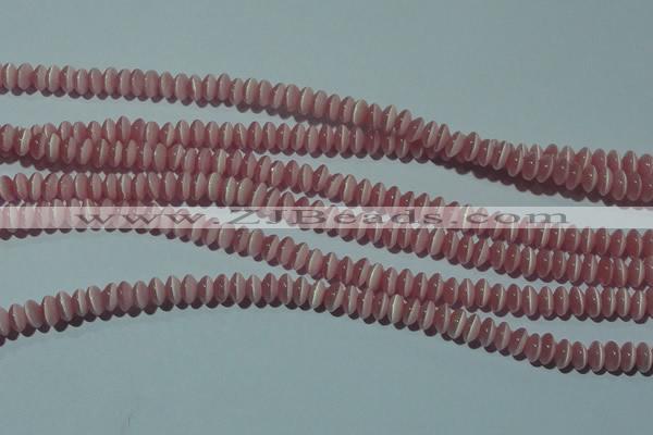 CCT214 15 inches 2*4mm rondelle cats eye beads wholesale