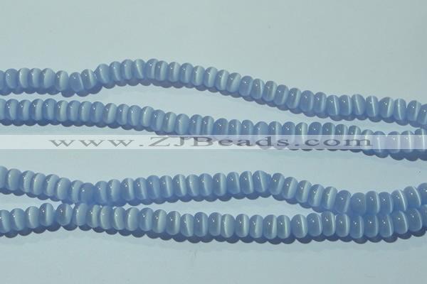 CCT238 15 inches 3*6mm rondelle cats eye beads wholesale