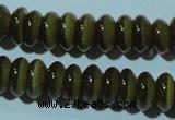 CCT249 15 inches 3*6mm rondelle cats eye beads wholesale