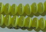 CCT277 15 inches 5*8mm rondelle cats eye beads wholesale