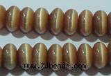 CCT280 15 inches 5*8mm rondelle cats eye beads wholesale