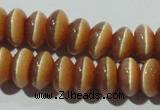 CCT281 15 inches 5*8mm rondelle cats eye beads wholesale