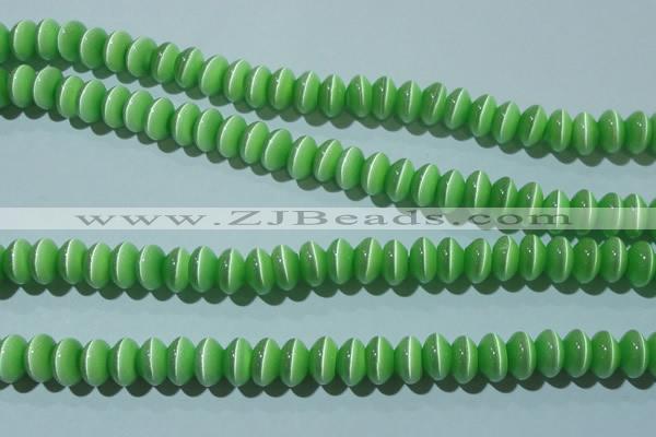 CCT289 15 inches 5*8mm rondelle cats eye beads wholesale