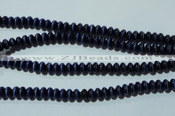 CCT292 15 inches 5*8mm rondelle cats eye beads wholesale