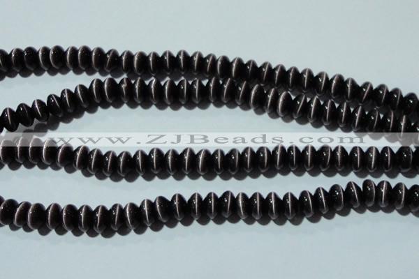 CCT296 15 inches 5*8mm rondelle cats eye beads wholesale