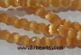 CCT306 15 inches 4mm faceted round cats eye beads wholesale