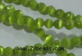 CCT316 15 inches 4mm faceted round cats eye beads wholesale