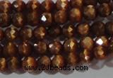 CCT319 15 inches 4mm faceted round cats eye beads wholesale