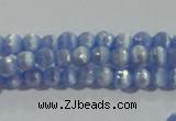 CCT321 15 inches 4mm faceted round cats eye beads wholesale