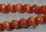 CCT354 15 inches 6mm faceted round cats eye beads wholesale