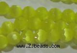 CCT356 15 inches 6mm faceted round cats eye beads wholesale