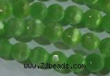 CCT360 15 inches 6mm faceted round cats eye beads wholesale