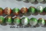 CCT365 15 inches 6mm faceted round cats eye beads wholesale