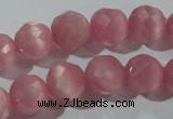 CCT372 15 inches 8mm faceted round cats eye beads wholesale