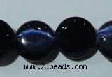 CCT528 15 inches 10mm flat round cats eye beads wholesale