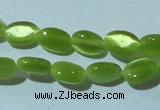 CCT608 15 inches 4*6mm oval cats eye beads wholesale