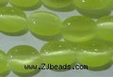 CCT644 15 inches 6*8mm oval cats eye beads wholesale