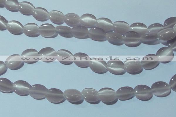 CCT662 15 inches 8*10mm oval cats eye beads wholesale