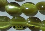 CCT672 15 inches 8*10mm oval cats eye beads wholesale