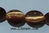 CCT674 15 inches 8*10mm oval cats eye beads wholesale