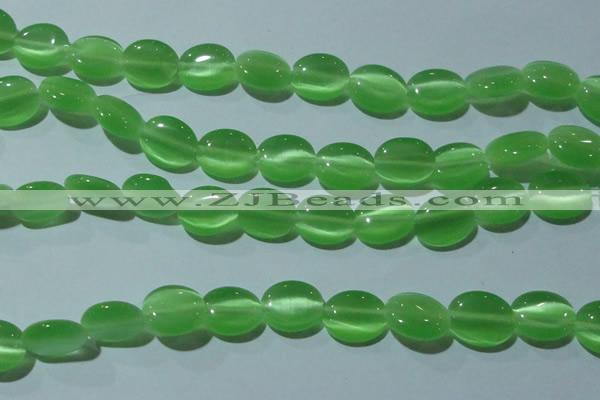 CCT675 15 inches 8*10mm oval cats eye beads wholesale