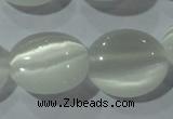 CCT690 15 inches 10*12mm oval cats eye beads wholesale