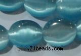 CCT701 15 inches 10*12mm oval cats eye beads wholesale