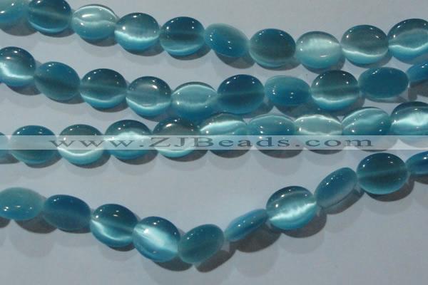 CCT701 15 inches 10*12mm oval cats eye beads wholesale