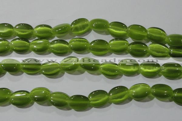 CCT703 15 inches 10*12mm oval cats eye beads wholesale