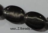 CCT708 15 inches 10*12mm oval cats eye beads wholesale