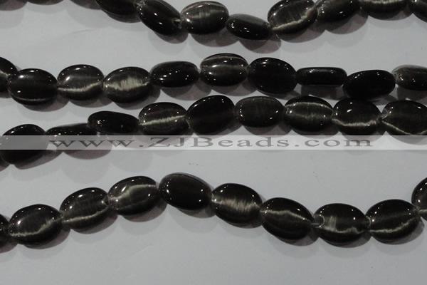 CCT708 15 inches 10*12mm oval cats eye beads wholesale