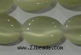 CCT722 15 inches 10*14mm oval cats eye beads wholesale