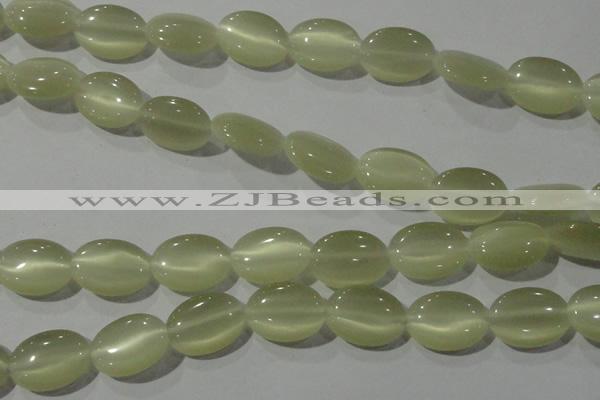 CCT722 15 inches 10*14mm oval cats eye beads wholesale