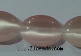 CCT724 15 inches 10*14mm oval cats eye beads wholesale