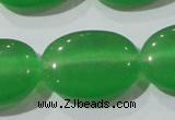 CCT728 15 inches 10*14mm oval cats eye beads wholesale