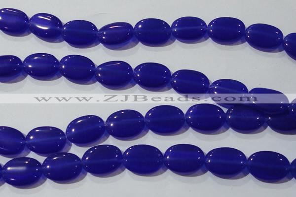 CCT732 15 inches 10*14mm oval cats eye beads wholesale