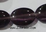 CCT733 15 inches 10*14mm oval cats eye beads wholesale