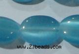 CCT752 15 inches 11*15mm oval cats eye beads wholesale