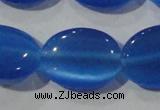 CCT753 15 inches 11*15mm oval cats eye beads wholesale