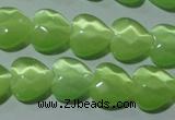 CCT972 15 inches 12*12mm faceted heart cats eye beads wholesale