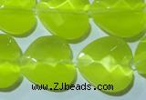 CCT990 15 inches 18*18mm faceted heart cats eye beads wholesale