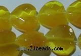 CCT991 15 inches 18*18mm faceted heart cats eye beads wholesale