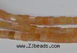 CCU08 15.5 inches 4*4mm cube pink aventurine beads wholesale