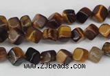 CCU104 15.5 inches 6*6mm cube yellow tiger eye beads wholesale