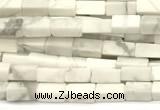 CCU1080 15 inches 2*4mm cuboid white howlite beads