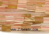 CCU1095 15 inches 2*4mm cuboid cherry quartz beads