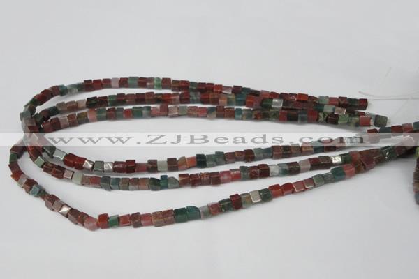CCU26 15.5 inches 5*5mm cube Indian agate beads wholesale