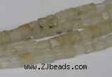 CCU30 15.5 inches 5*5mm cube yellow watermelon beads wholesale