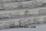 CCU302 15.5 inches 4*4mm cube white howlite beads wholesale