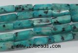 CCU510 15.5 inches 4*13mm cuboid sesame jasper beads wholesale